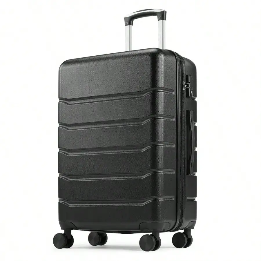 

20 Inch Hardside Luggage Suitcase, TSA Lock Spinner Wheel Carry On Expandable,Black