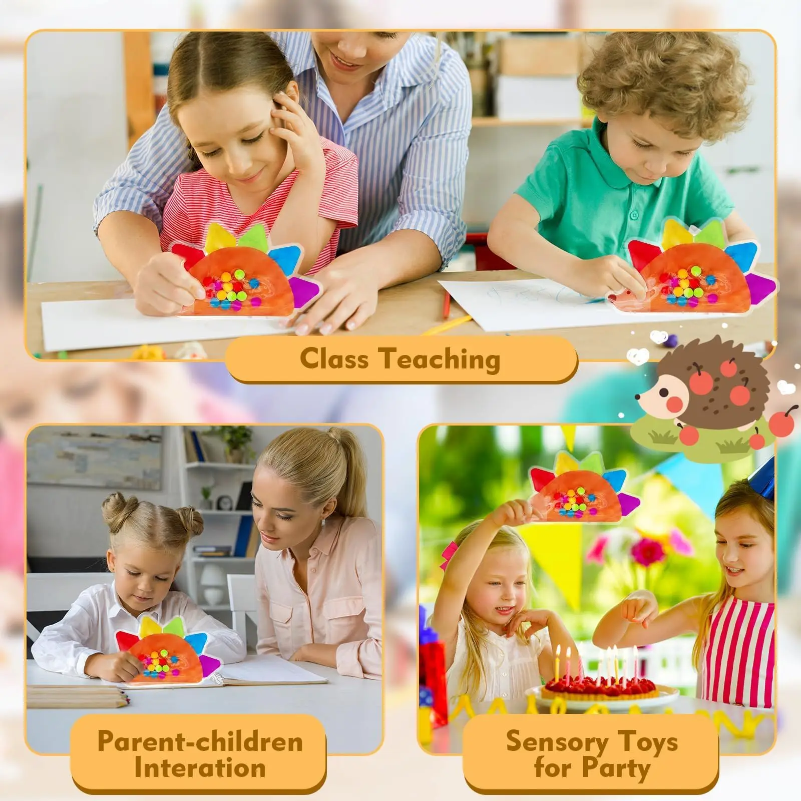 Juguete sensorial de clasificación de colores Montessori con bolas coloridas para jóvenes, juguetes antiestrés para apretar, juego de habilidades motoras finas, regalo de cumpleaños