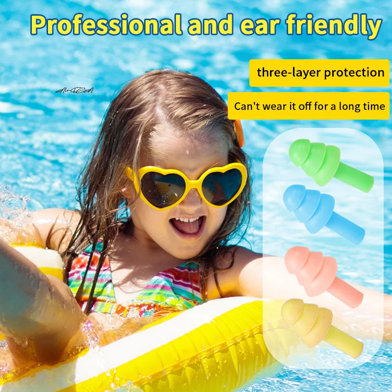 10Pairs Silicone Anti-Noise Earplugs Noise-Canceling Sponge for Noise Reduction Sleep & Work Snoring Relief
