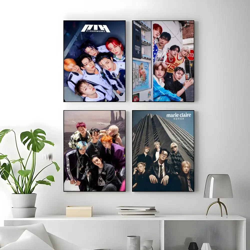 Idol Group P1Harmony Poster Poster High Quality Wall Art for Home Office Bedroom Living Room Perfect