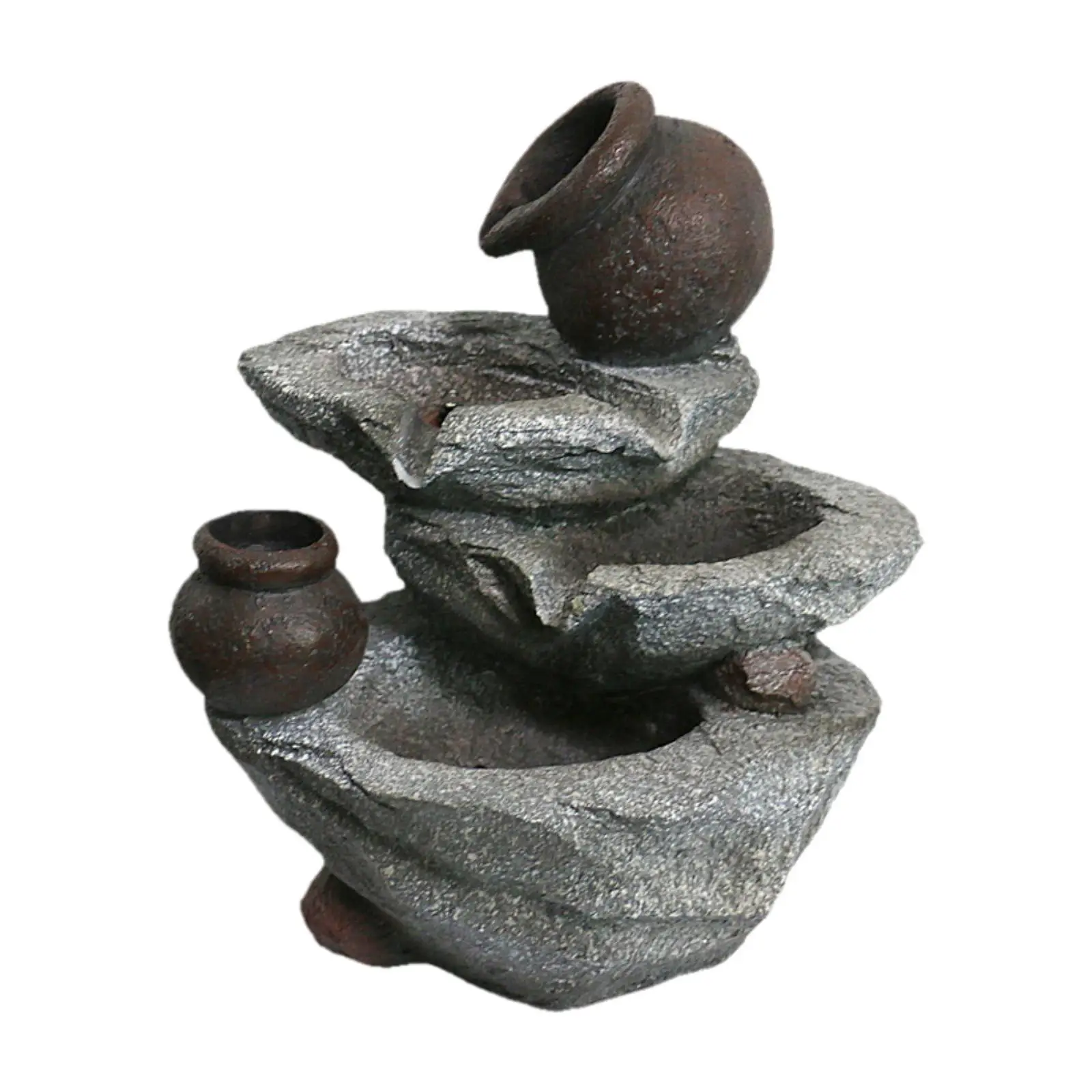 نافورة مياه على سطح الطاولة في الأماكن المغلقة مع ميزة مياه متدرجة خفيفة قابلة للجمع لنحت السبا والتأمل وغرفة المعيشة والمكتب واليوجا #2