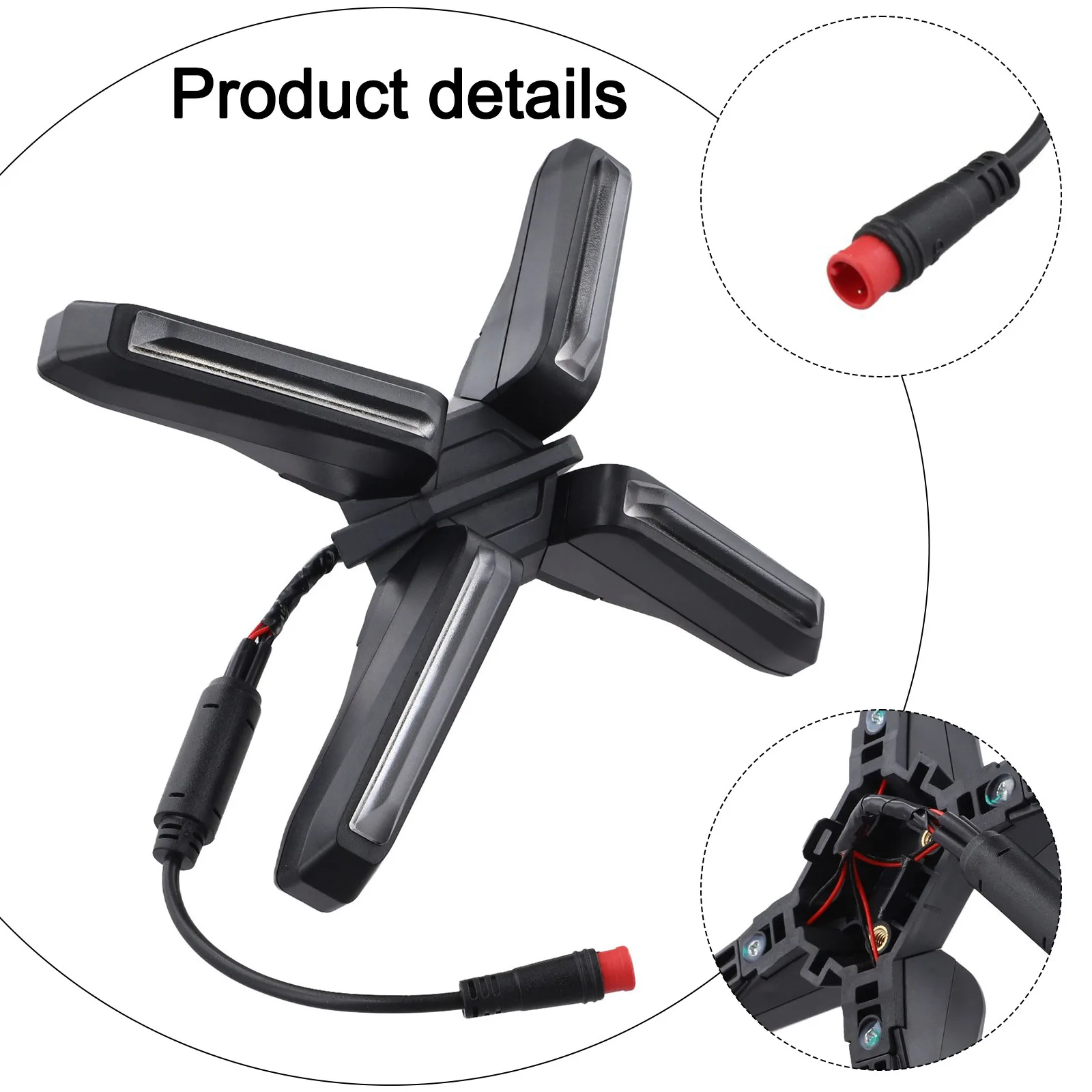 Electric Scooter X-shaped Headlight For Ninebot For ZT3Pro Bright Front Light Running Light Scooter Modified Accessories
