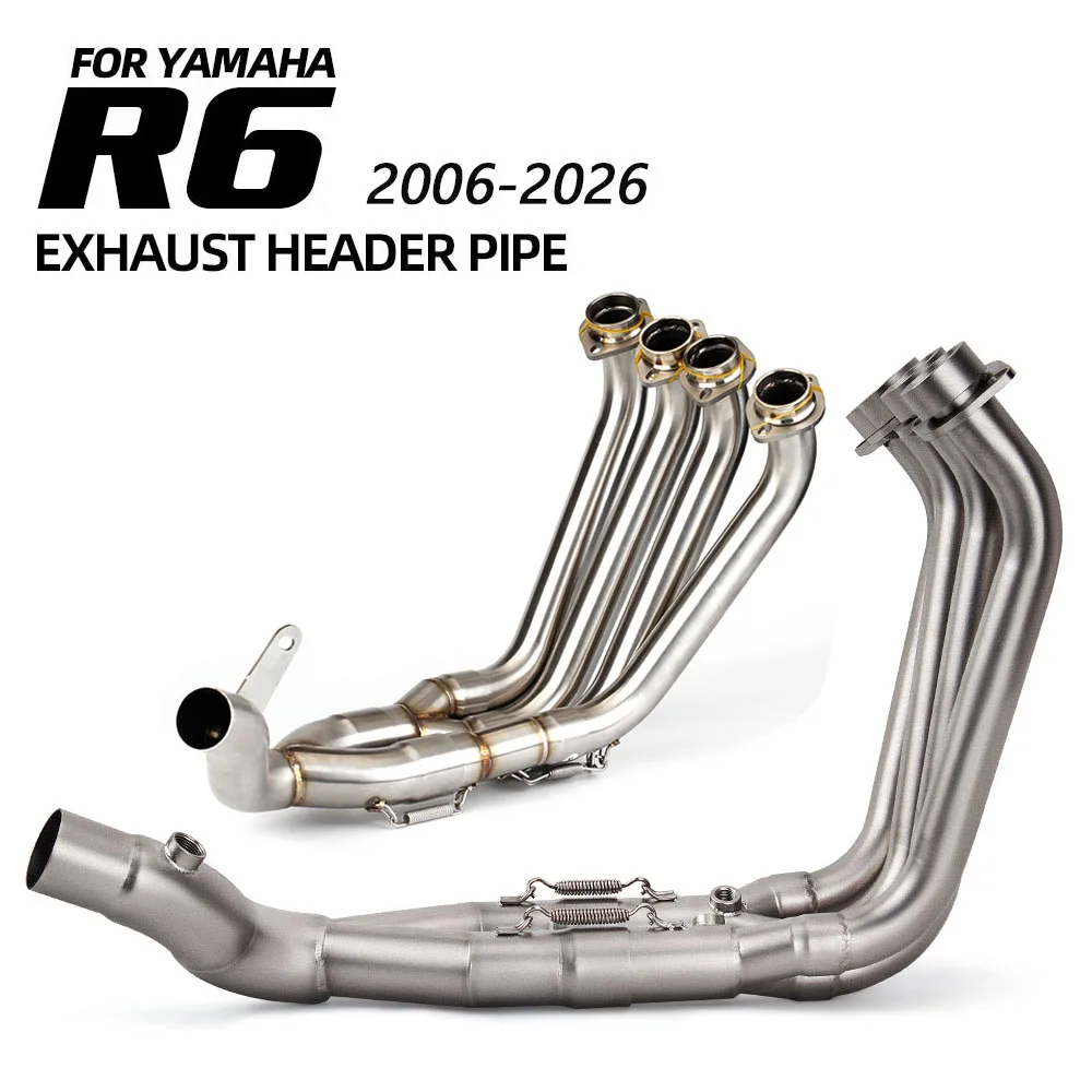 R6 Exhaust Headers Tube For Yamaha YZF-R6 2006-2026 Motorcycle Exhausts Pipe Kit Sport Racing Manifold Line Optional Interface
