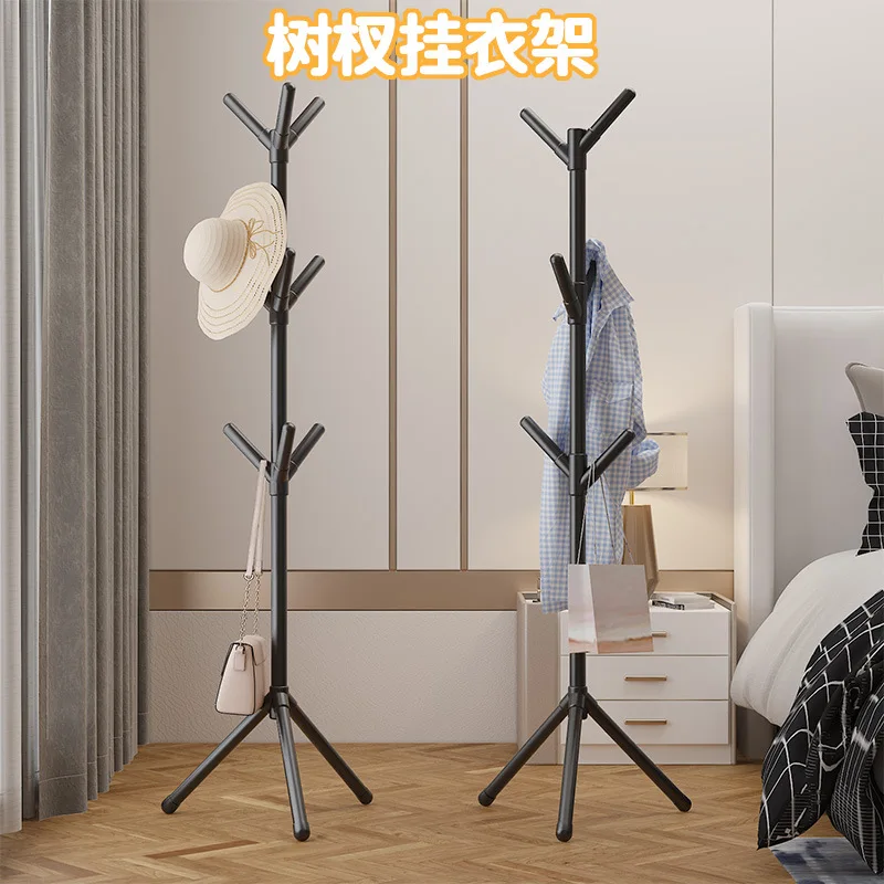 New Simple Assembly Of Floor Standing Coat Rack Vertical Coat Rack For Home Living Room Dormitory Clothing Storage