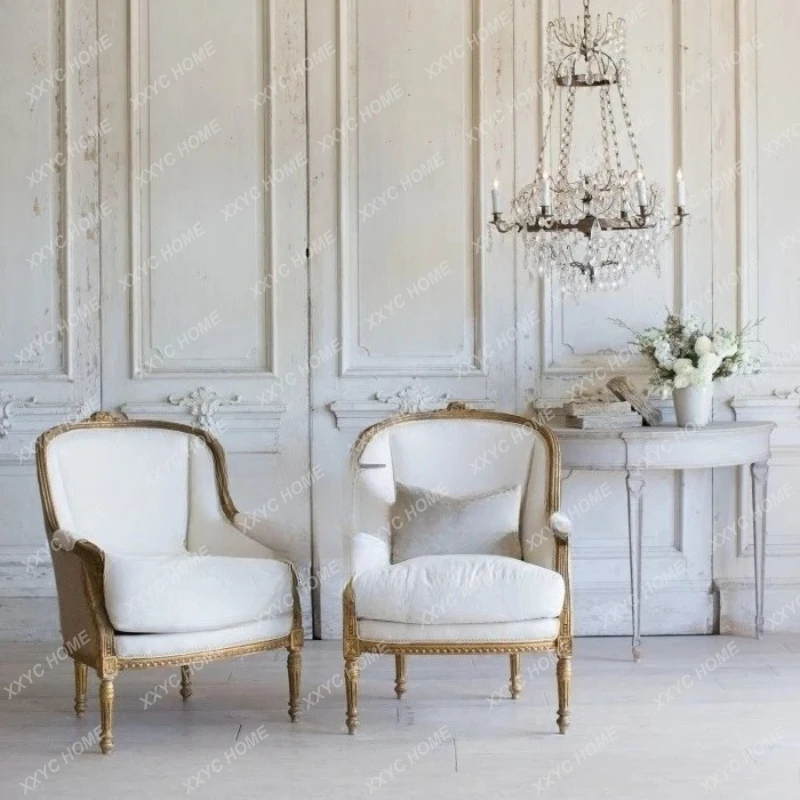 

Мебель из массива дерева, старинный одноместный диван, резной диван