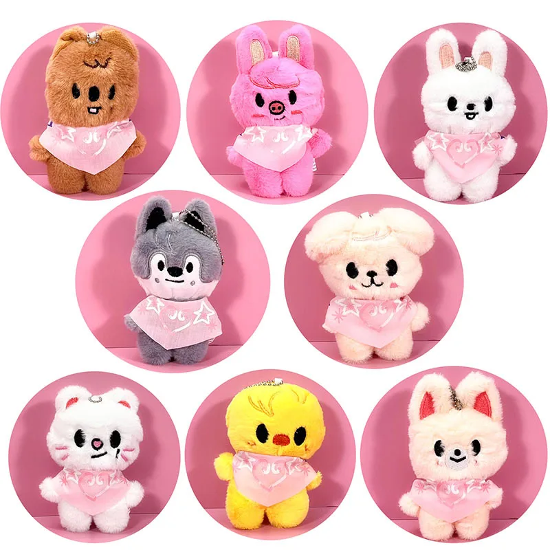 

SKZ Plush Keychain Super cute SKZOO Week Official Same Keychain Children's Toy Saliva towel doll Holiday gifts