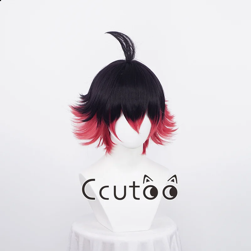 Anime PROMARE Cosplay Gueira Wig Short Heat Resistant Synthetic Hair Halloween Cosplay Wigs Wig Cap