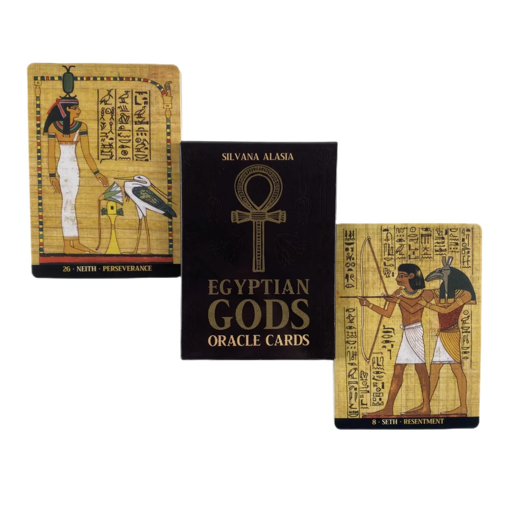 Egyptian Gods Oracle Cards A 36 English Divination Edition Deck Borad Games