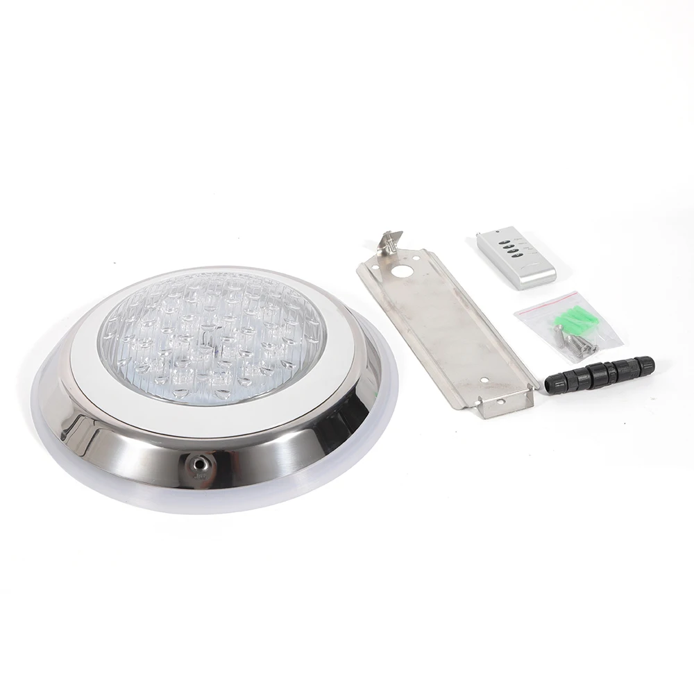 

LED RGB Swimming Pool Underwater Headlight Installation Pool Light Lighting 54 W Pool Lighting with Remote Control 7 Colors