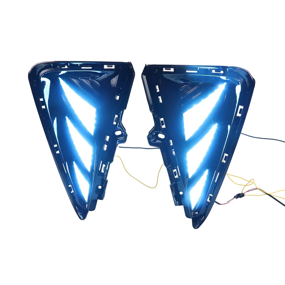 Daytime Running Light For Geely Coolray Binyue / Proton X50 2021 2022 2023 Wolf Tooth Style 3 Colors Dynamic Running
