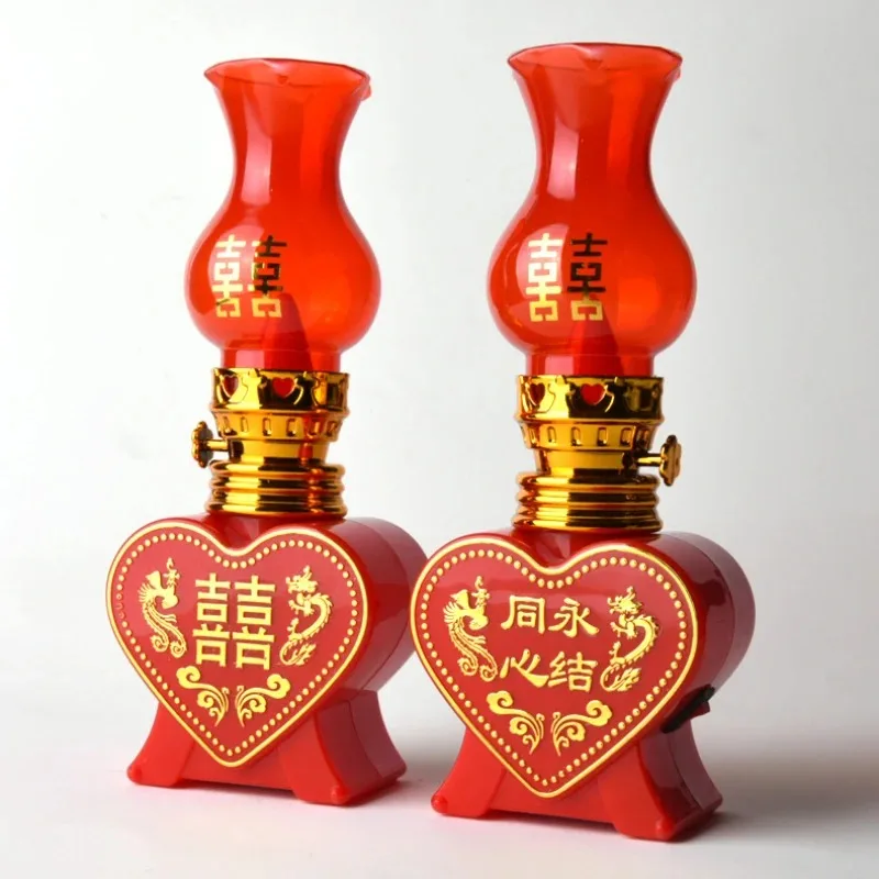 Creative Supplies for Wedding and Wedding Houses: Eternal Unity and Peach Heart LED Electronic Candle Light
