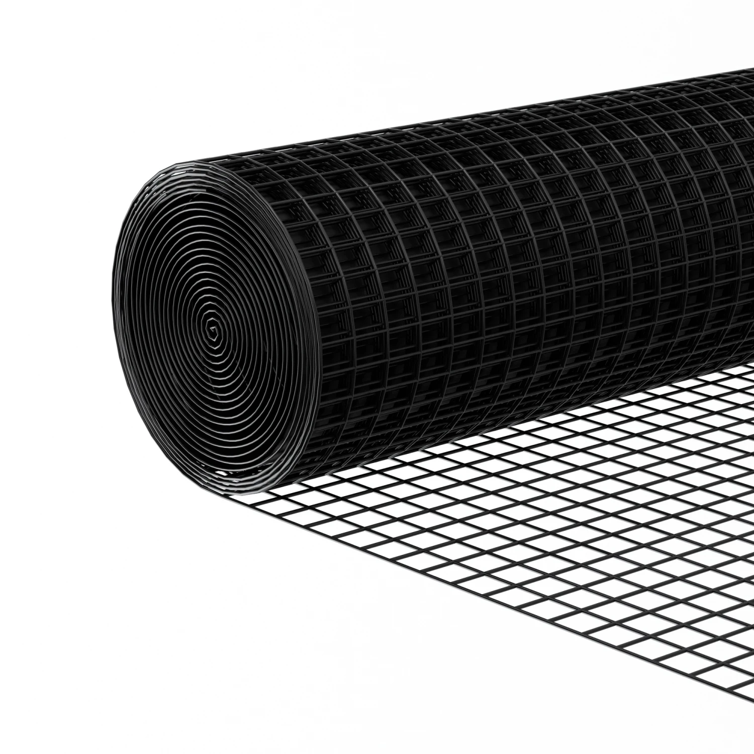 

Black Hardware Cloth 1/2 inch 48" x 50' 19 Gauge vinyl coated welded wire mesh roll- PVC Hardware Cloth- , Chicken Coop Wire Mes