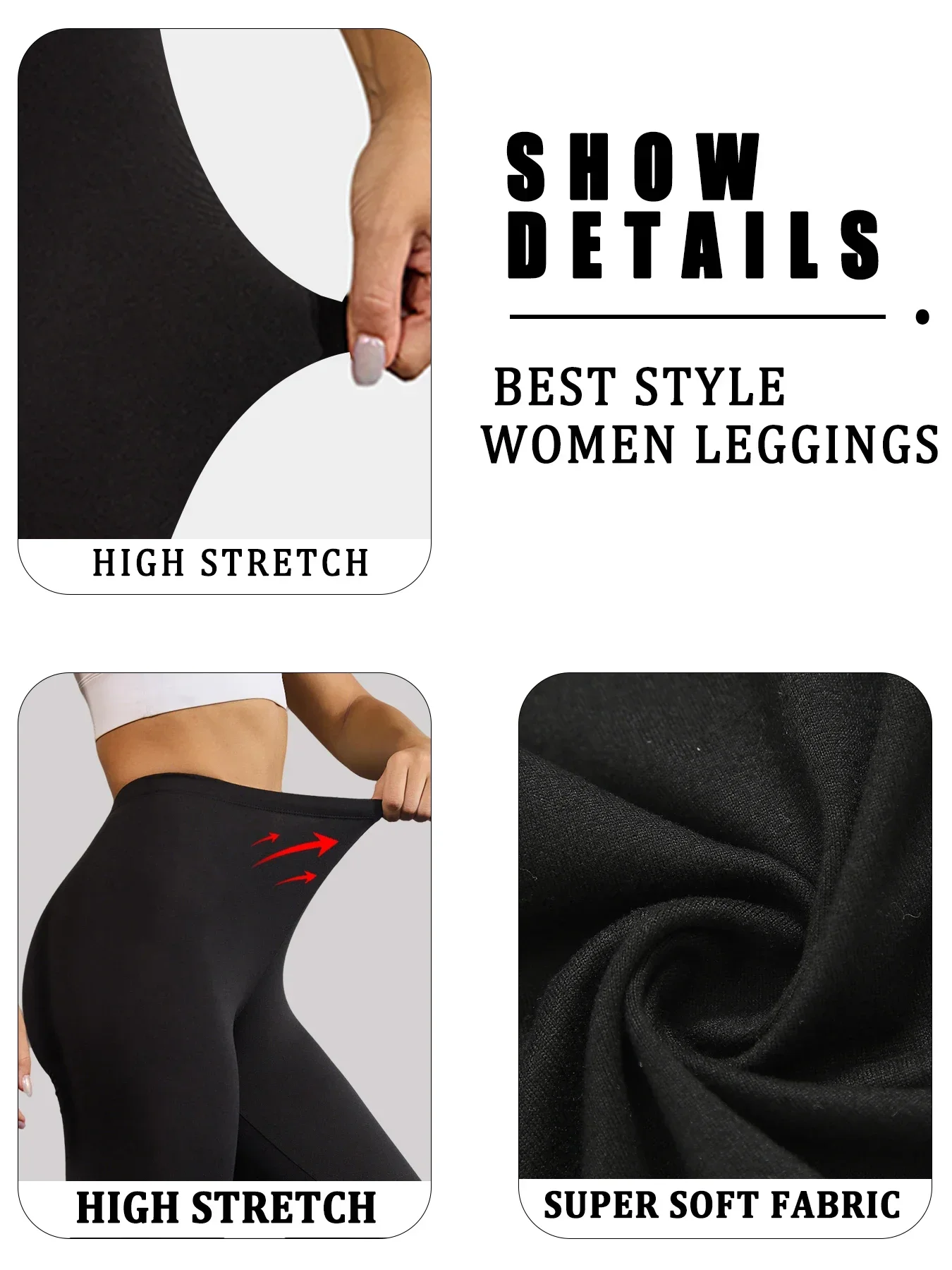 Superweiche Caprihose für Damen, hoch dehnbar, atmungsaktiv, kein durchsichtiges Training, Laufen, Yoga, Sporthose, Gym-Leggings