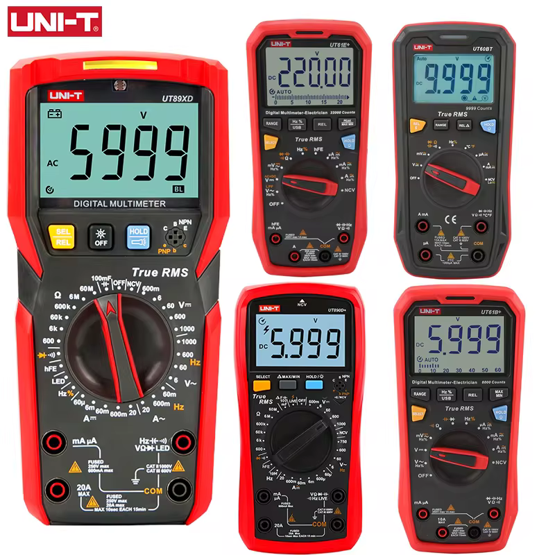 Multímetro UNI-T profesional UT890C UT890D + UT89X UT89XD UT89XE UT60S UT60BT UT61B + UT61D + UT61E Plus multímetro eléctrico