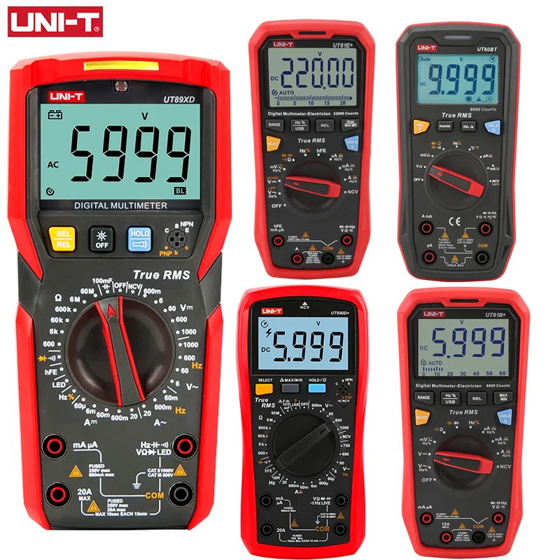 Multimetr UNI-T profesjonalny UT890C UT890D + UT89X UT89XD UT89XE UT60S UT60BT UT61B + UT61D + UT61E Plus elektryczny multimetr