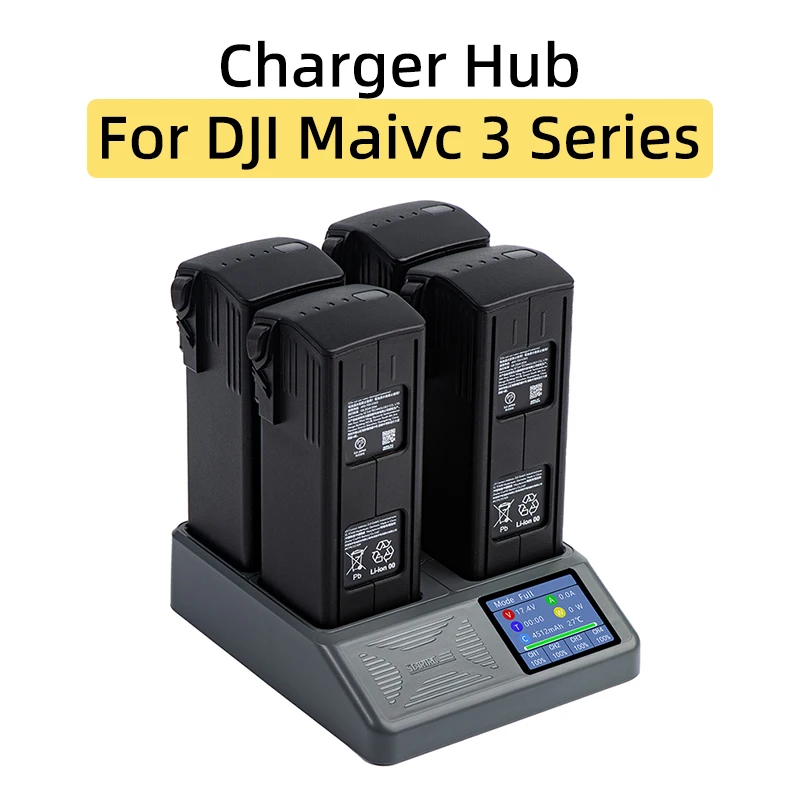 For DJI Mavic 3/3Calssic/3Pro Series Drone Fast Charger 4 Flight Batteries Smart Charging Hub With Digital Display Accessories