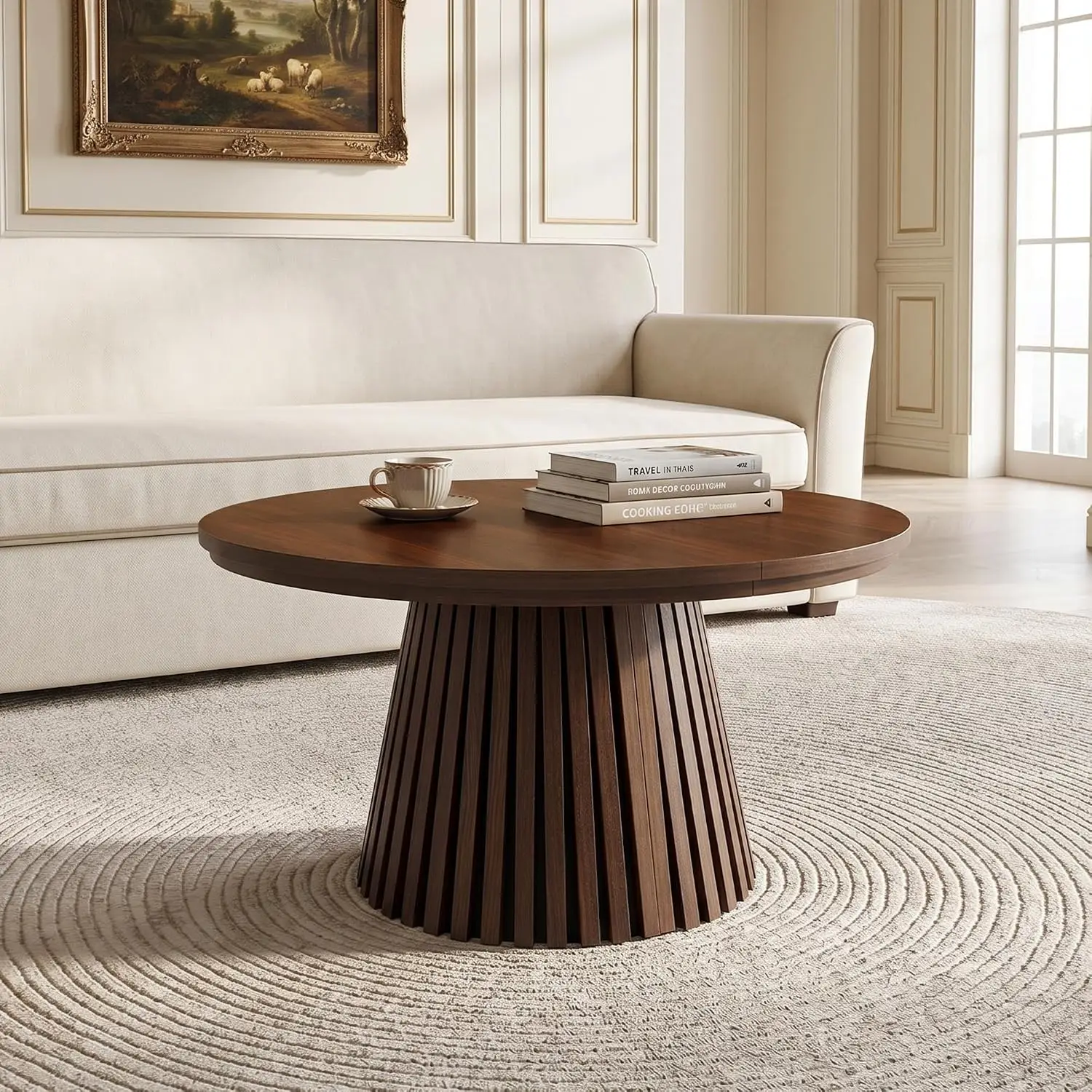 Round Extendable Coffee Table 31.5