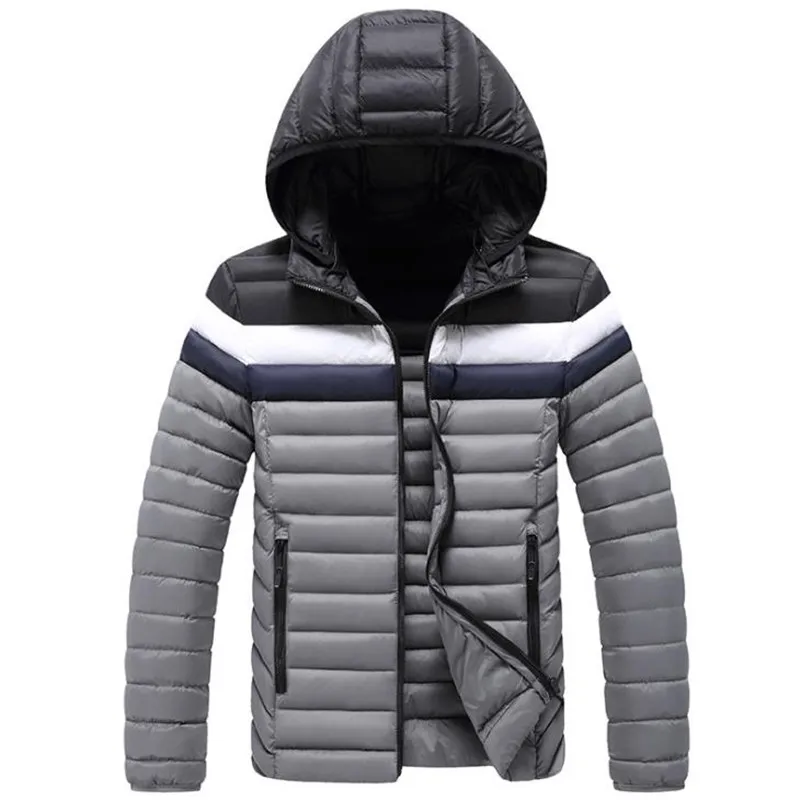 Nicewinter Warme Waterdichte Jas Mannen Nieuwe Herfst Dikke Hooded Parka Heren Mode Toevallige Jas