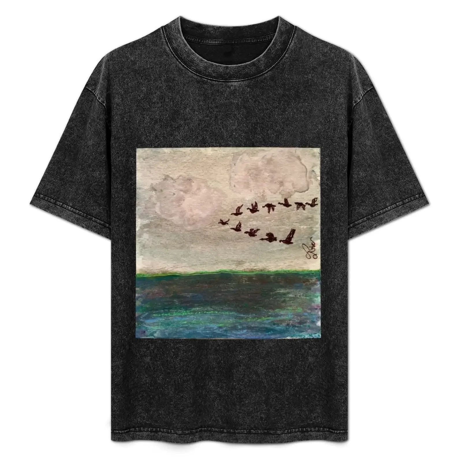 

Flying V of Geese T-Shirt essential t shirt korean fashion plain white t shirts men