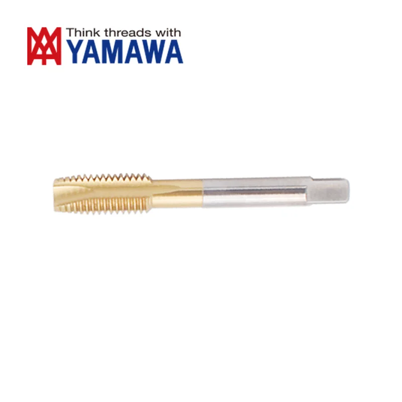 1PCS YAMAWA HSSE Spiral Pointed Tap  TIN Oxidization M7M8M9M10M11M12M14M16M18M20M22M24  Machine Screw Thread Taps