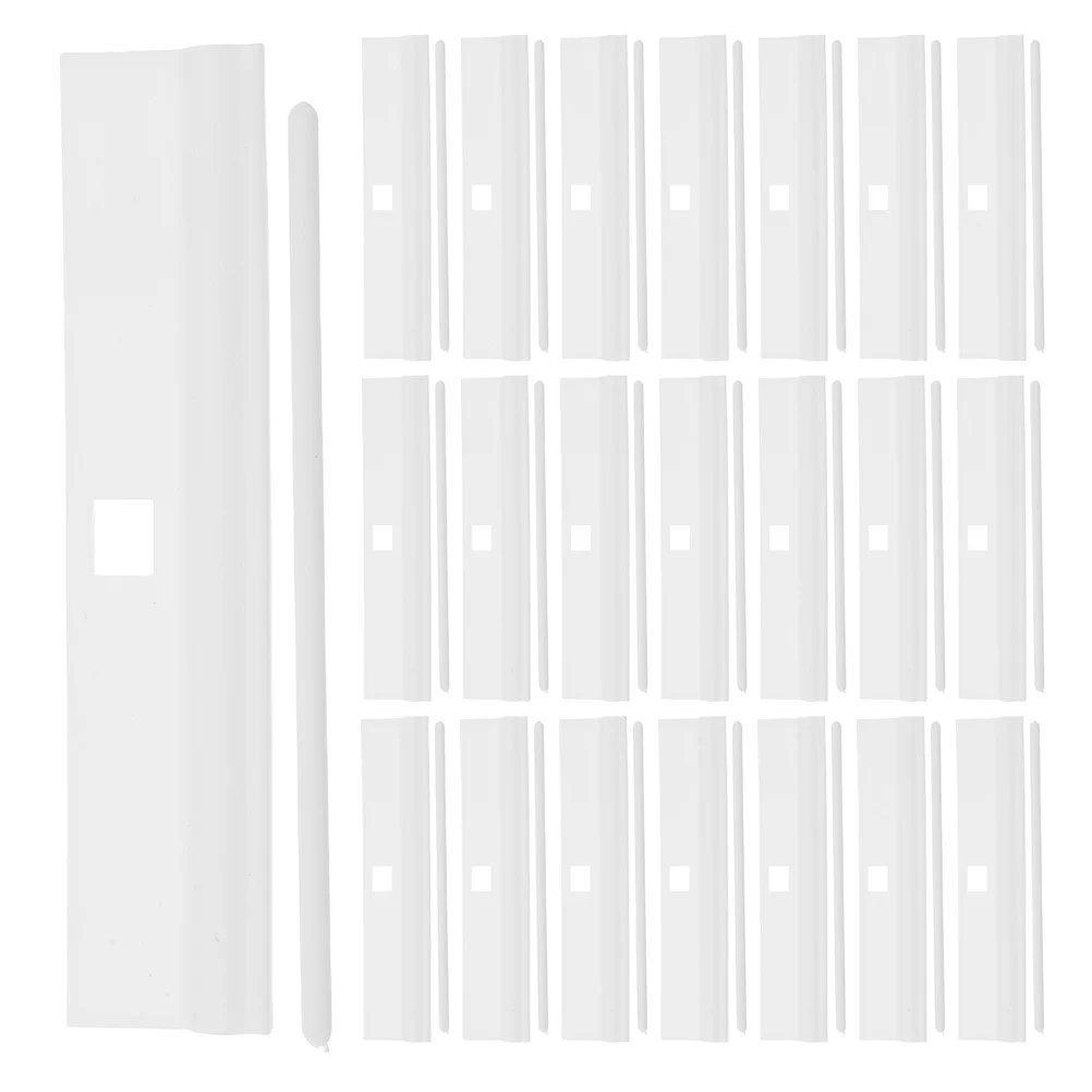 

30pcs Vertical Blind Slats Replacement: Pvc Hanger Clips For Smooth Operation Window Curtain Repair Parts Accessory
