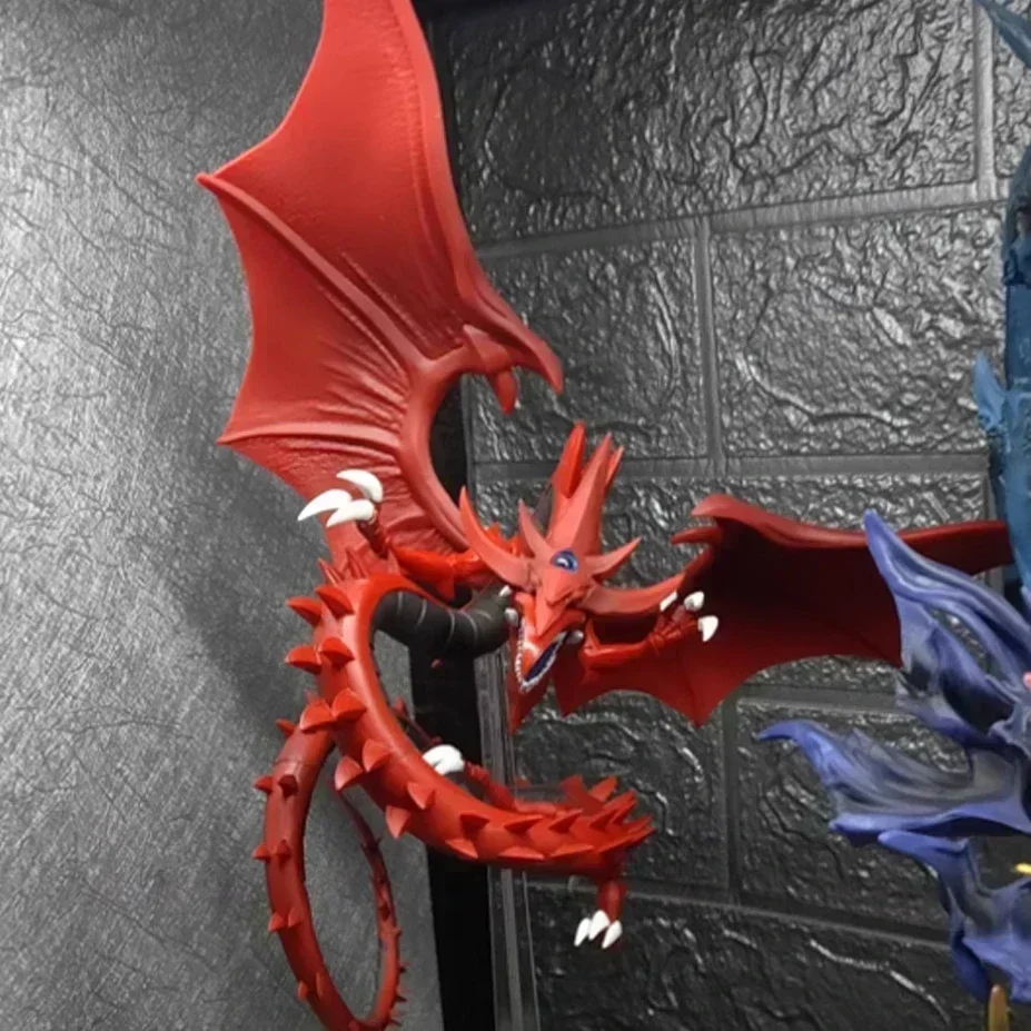 25 cm Yu-Gi-Oh! Figurina mobile Mostri Legione Slifer Cielo Drago Scenario Azione personalizzata GK Figura Modello Ornamenti Regali di Natale per ragazzi