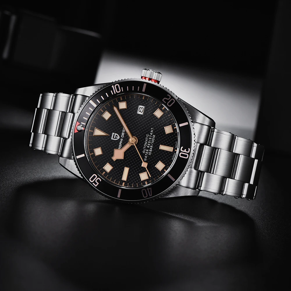 PAGANI DESIGN BB58 Retro Herrenuhren 2025, Top-Luxus-Automatikuhr für Herren, mechanische Armbanduhren, AR-Saphir NH35, Herren-Geschenk