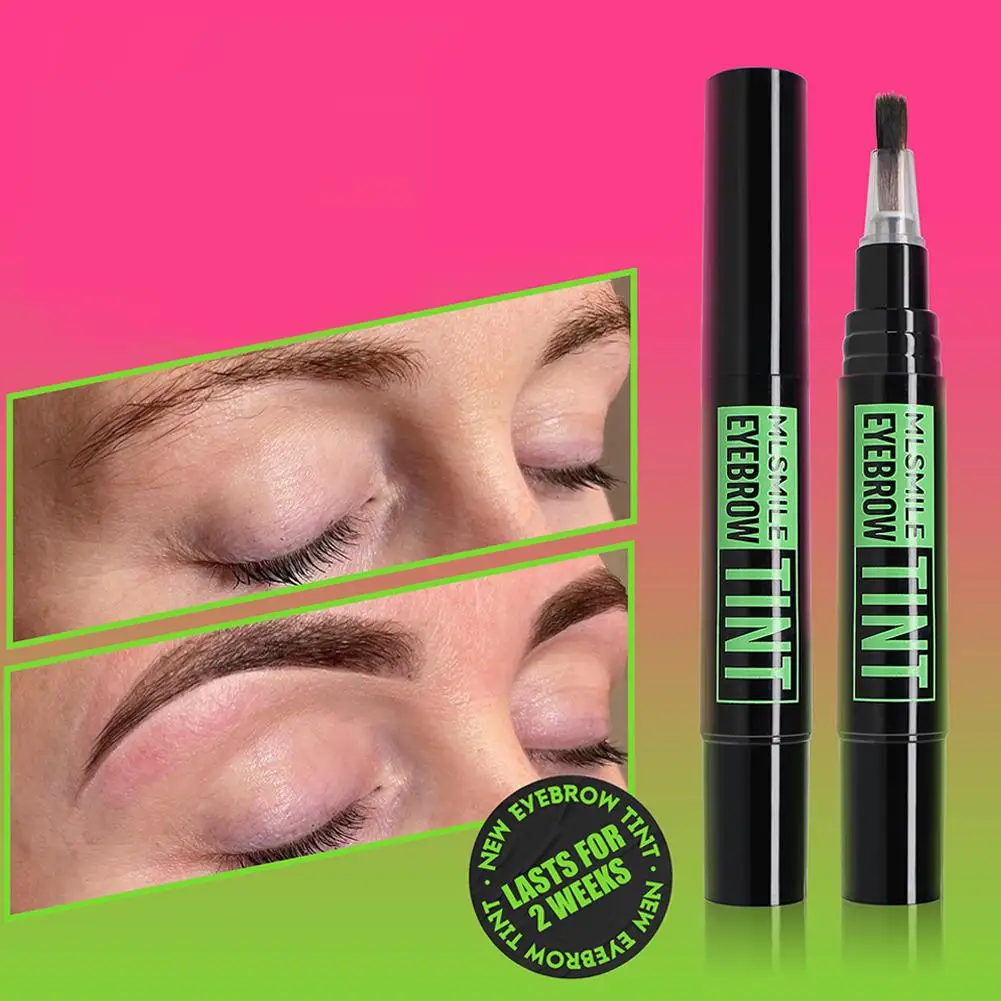 Caneta Sobrancelha Profissional, impermeável, tatuagem Esboço, Eye Liquid, Lápis Maquiagem Long Eye, Lasting Fine Brow, E3B2