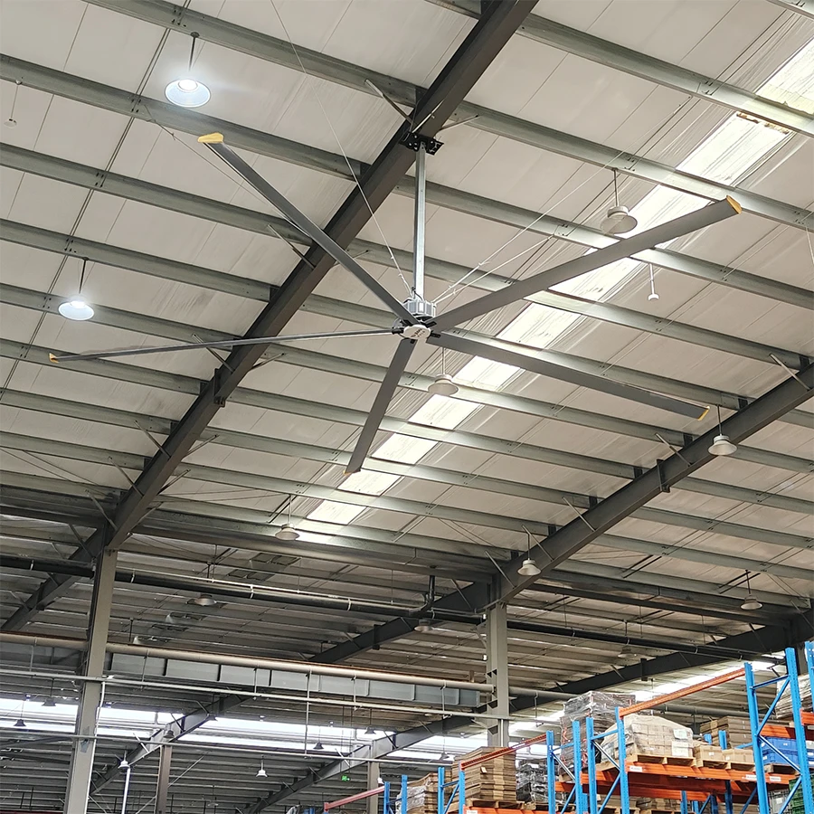 Julai 18FT 5.5M Industrial HVLS Ceiling Fan Large Warehouse Fan For Manufacturing Plants