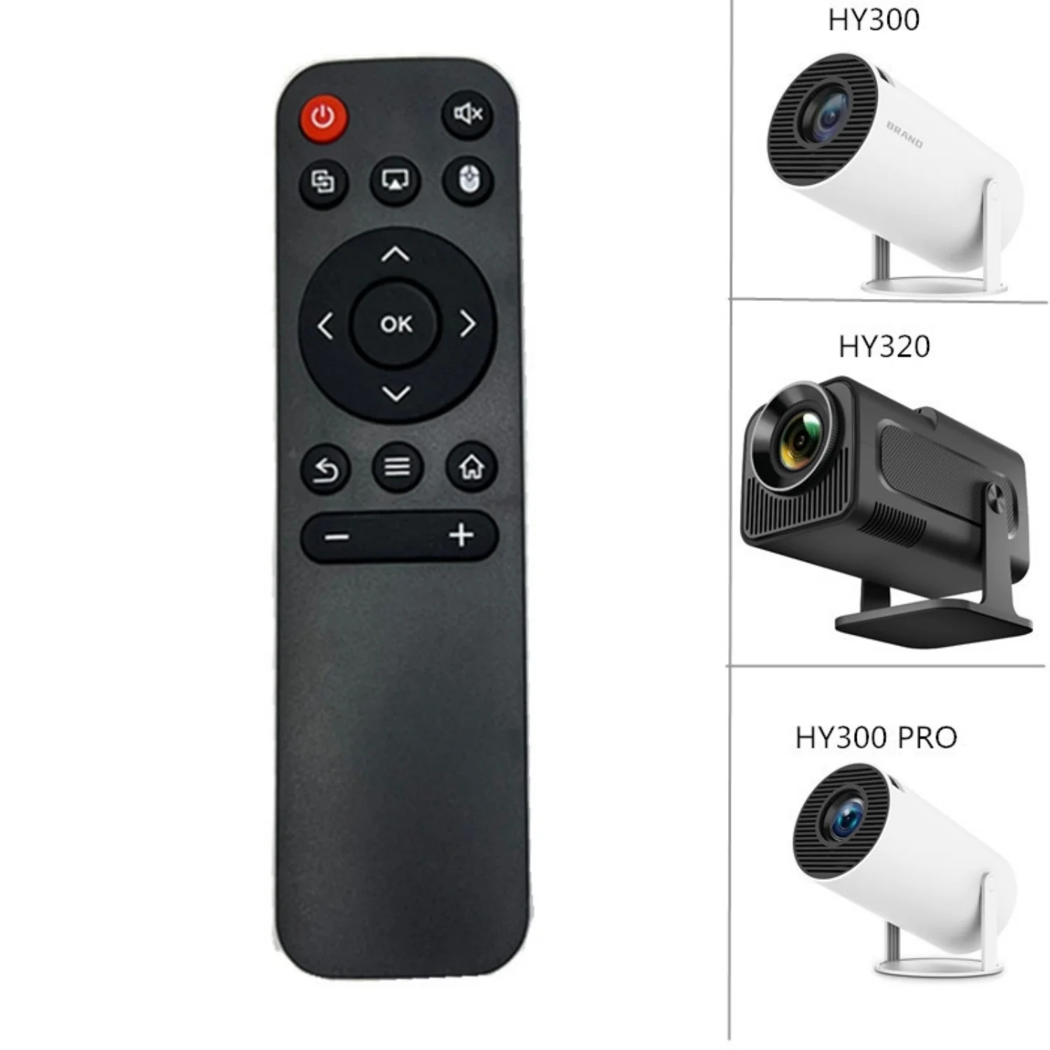 HY300PRO Projector TV Remote Control for T01A //HY320/HY320MINI Projector with Chipset Allwinner H713