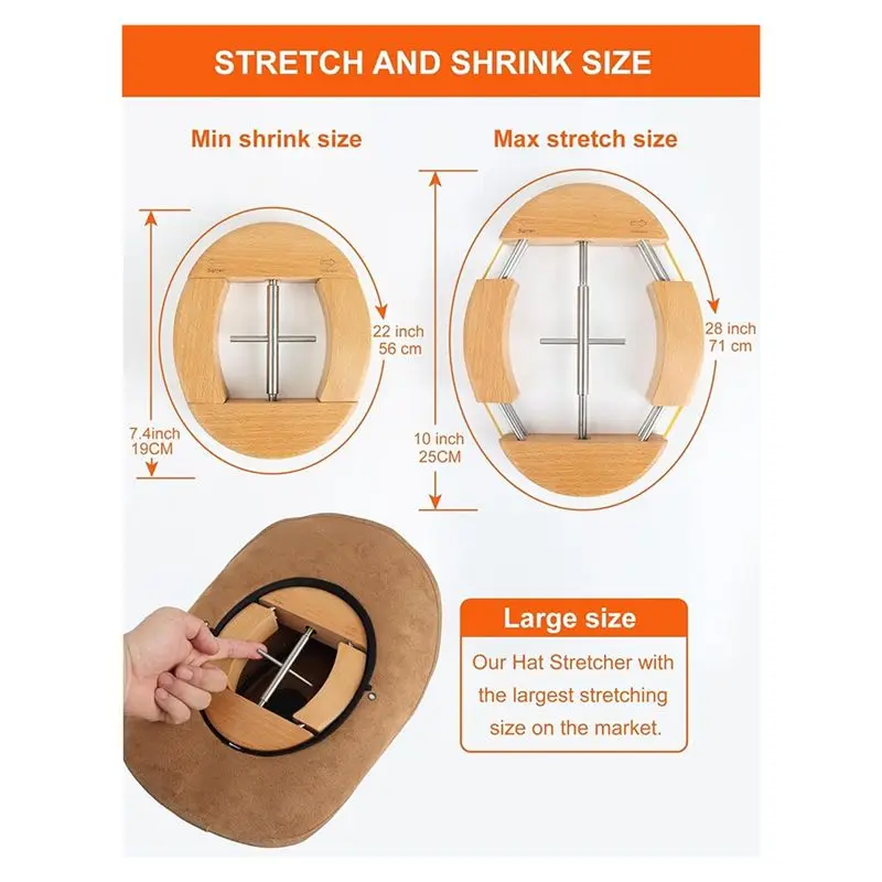 Hat Stretcher Hat Shaper Hat Brim Bender For Fedora Cowboy Caps For Men Baseball Caps Cowboy Fedora Limited Time Offer view 6