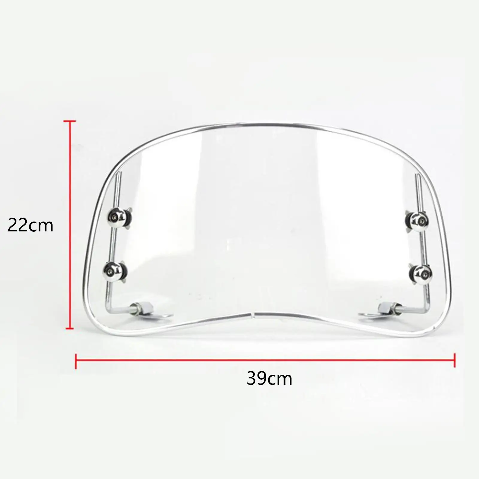 Motorbike Windshield Clear Front Screen Multipurpose Convenient Assemble