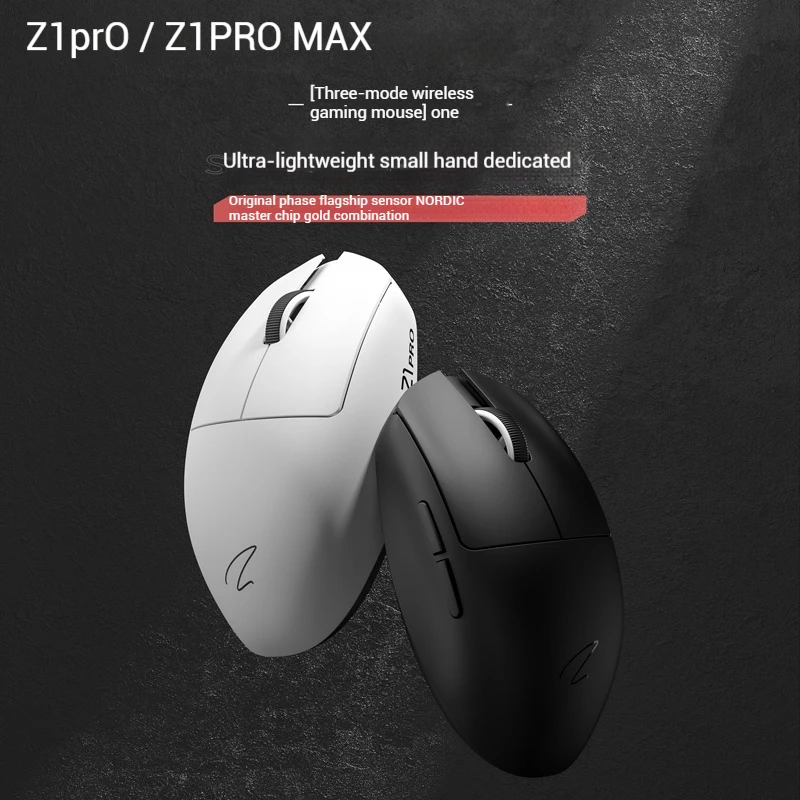 ZAOPIN Z1 PRO MAX PAW3950 Gaming Mouse Tri-Mode Wireless Bluetooth 8K 26000DPI 650IPS Lightweight 53g Small Medium Hands Laptop