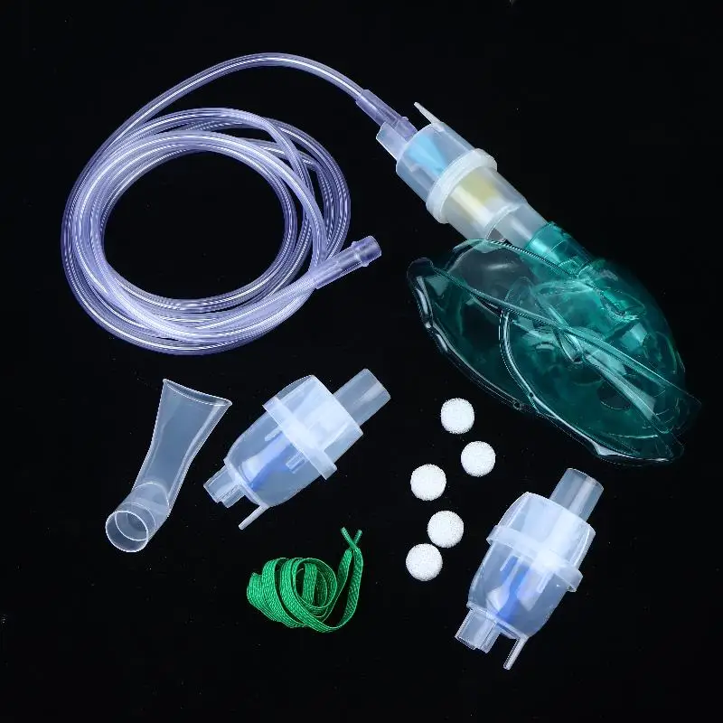 Set de Compresor de Aire y Atomizador para el Hogar; Incluye Vaso Nebulizador, Tubo Flexible, Mascarillas para Adultos y Niños y Filtros