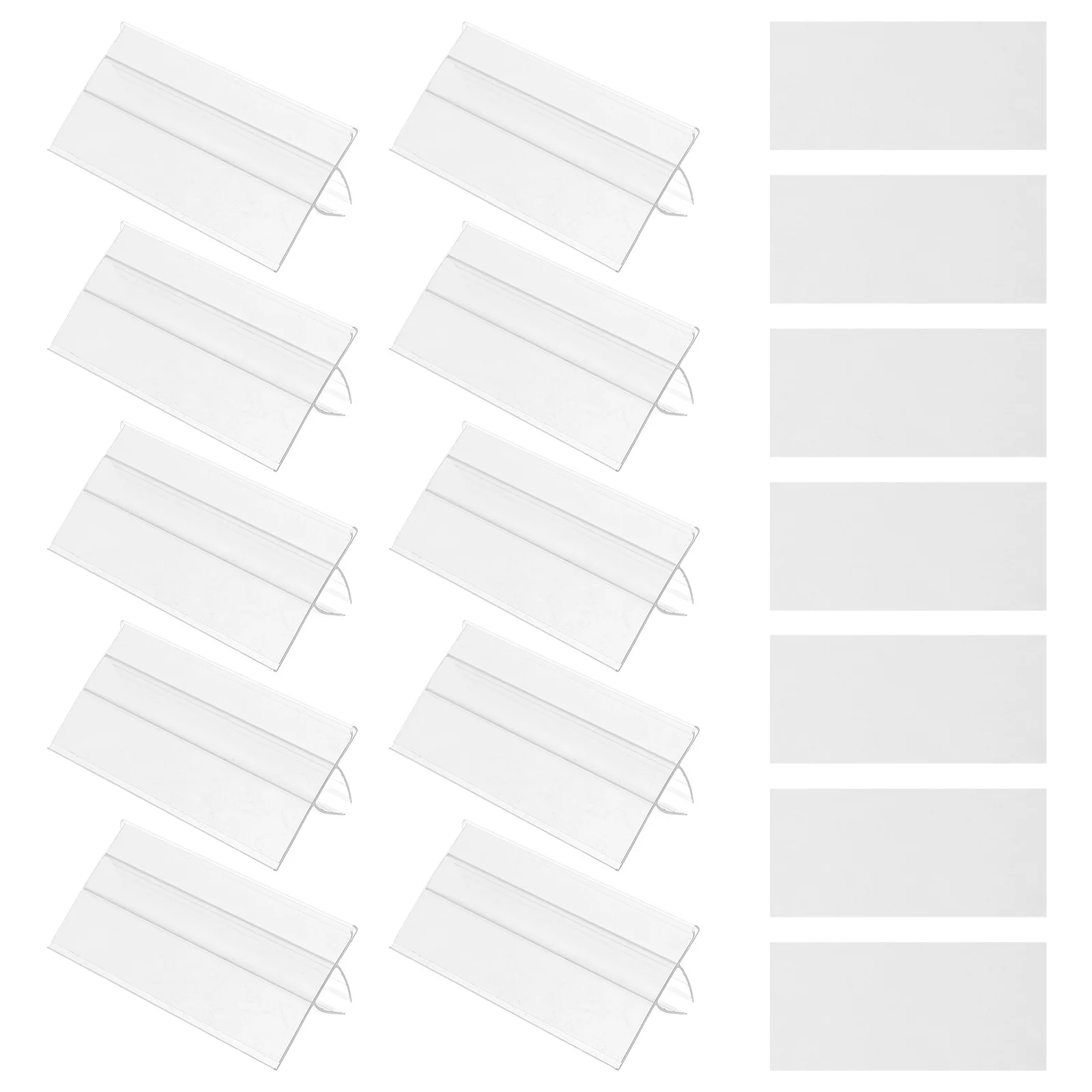 50Pcs Transparent Shelf Label Holders Plastic Wire Clips Versatile Wire Rack Clips for Retail Display Shelf Label Holder
