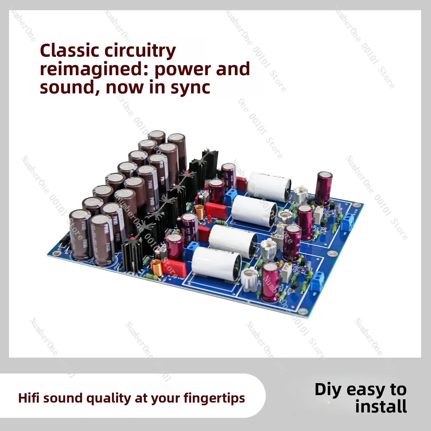 Jc-2 line gold-plated class a preamplifier, discrete component fet hi-fi audiophile grade, preamp finished board