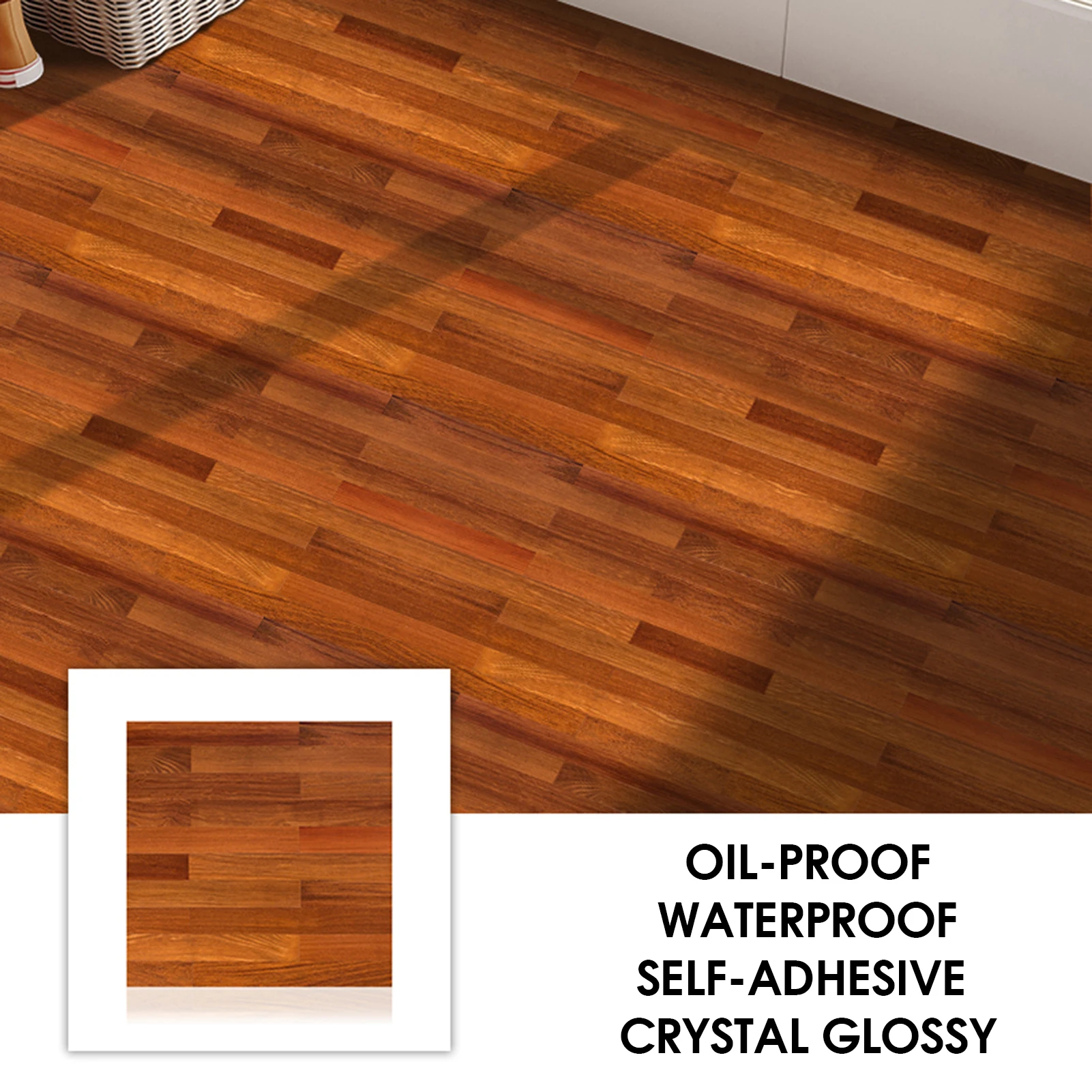 Removable Floor Tiles Stickers Dirt Resistance Wear-resistant Floor Sticker for Floor Bedroom Bathroom Kitchen