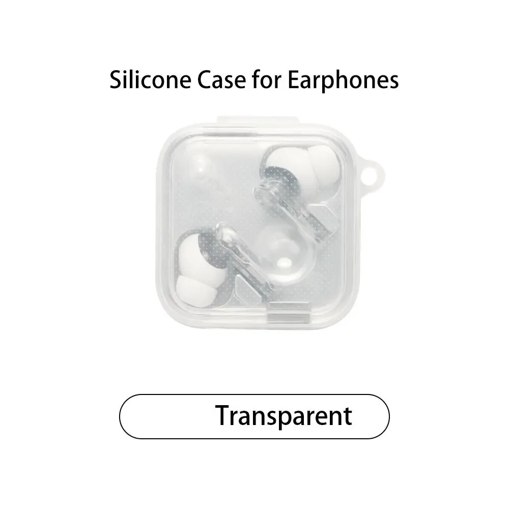 Anti-fall Earphone Case with Keyring Silicone Headphone Protective Case Shockproof Anti Scratch Earbuds Cover for Nothing Ear 3