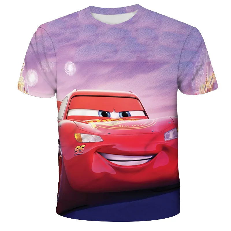 3-14Y Child T-shirt Sportswear Boys' Cars 3D Print T Shirts Loose Tshirt Anime Tee Children Cartoon Tops Summer Boy Short Sleeve