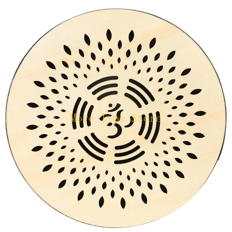 

92ME 12Inch Water Sound Hand Drum Therapies Relaxing Drum Wooden Small Stream Drum Ethnic Percussions Instrument for Meditations