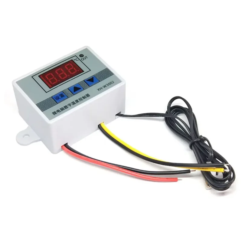XH-W3002 220V /12V Digital LED Temperature Controller 10A Thermostat Control Switch Probe with waterproof sensor W3002