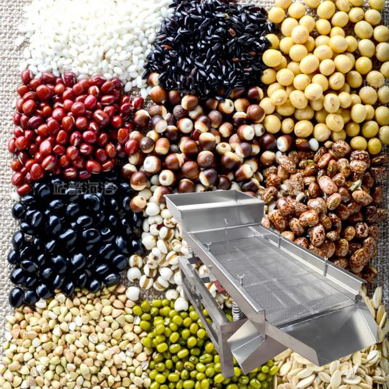 Voedselzeefmachine Vibrerend elektrisch scherm Schok Groot korrelig materiaal Zeefmachine Scheiden van voedsel Maïsgrind