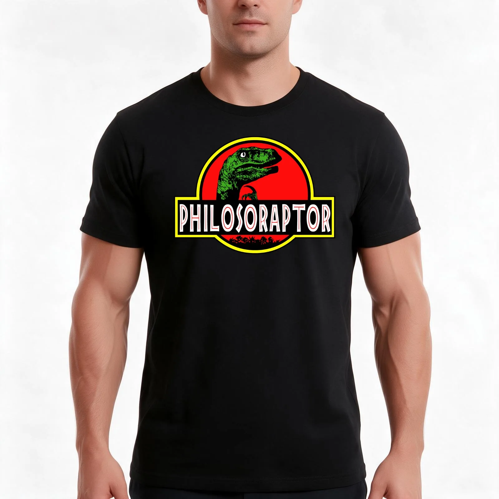Philosoraptor Meme Funny Velociraptor Dinosaur T Shirt T-Shirt Summer Casual Cotton Tee, Unisex Men Women