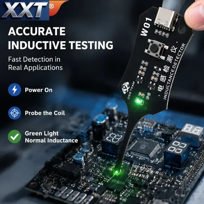 XXT 2026 Hot Sell W01 Digital LCR Component Tester Inductance Capacitance ESR Meter USB Type‑C Instrument