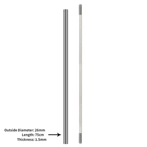 ماكينة تشذيب التحوط ذات السلسلة الطويلة ، 9 أسنان ، سمك 8 مم ، عمود محرك لأنبوب ألومنيوم 26 مم ، جزازة العشب ، جزازة فرشاة ، 760 مم ، جديد أعلى 12 مبيعات راوتر رمح - No5