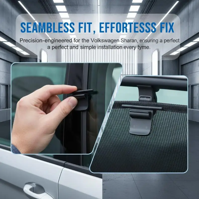 Interior Rear Door Sunshade Slide Handle Curtain Hook Clip For Sharan 7N MK2 Alhambra 2012 2013 2014 2015 2017 7N0898920