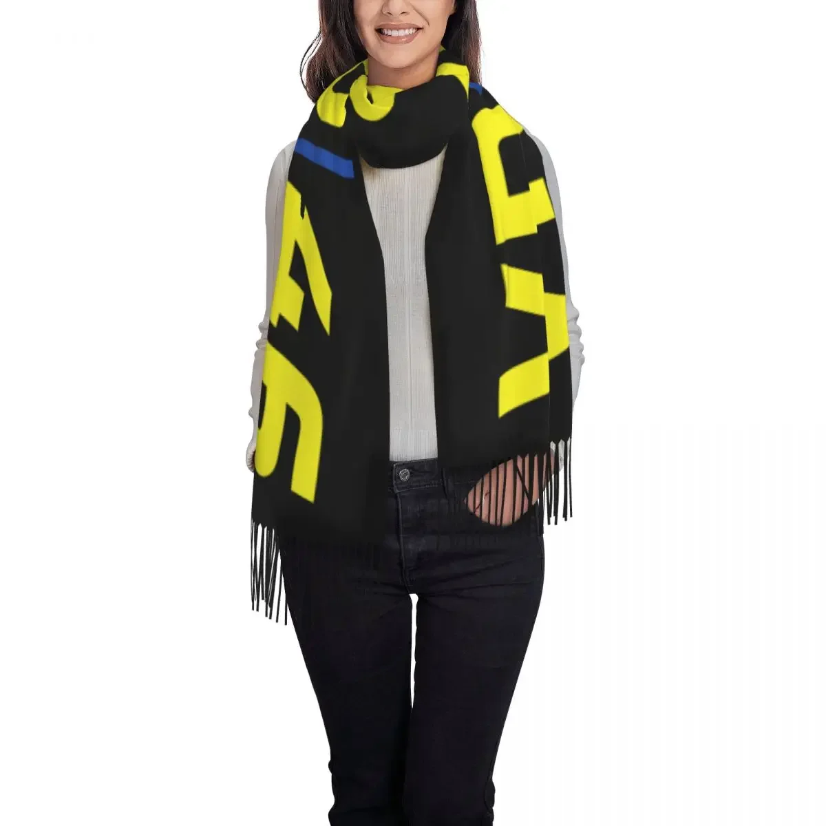 Rossi Scarf Wrap For Women Long Winter Warm Tassel Shawl Unisex Scarves