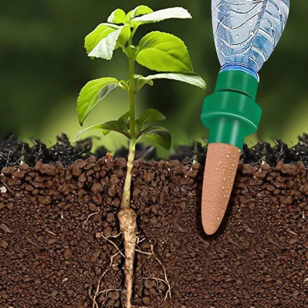 5pcs New Plastic Watering Spikes Auto Watering Terracotta Style Potted Plant Waterer Universal Auto Plant Waterer Vacation Use