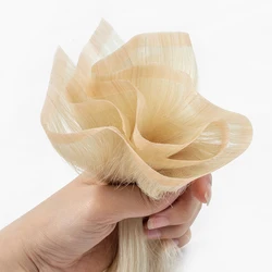 Long PU Weft Hair Bundles PU Skin Weft Tape in Human Hair Extensions No Glue Natural Human Hair 40-50G 12 16 20inch 80cm Weft