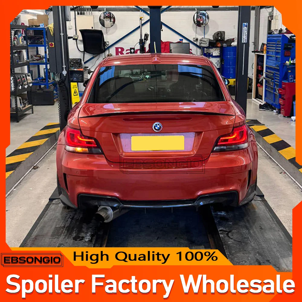 СПОЙЛЕР ЗАДНЕГО БОТИКА M PERFORMANCE СТИЛЬ ГЛЯНЦЕВЫЙ ЧЕРНЫЙ ДЛЯ BMW 1 SERIES E82 E88 Coupe 2007-2013 гг. 118i 128i 135i
